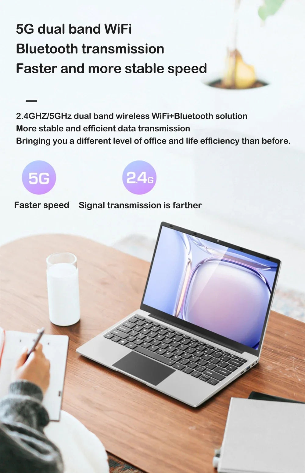 15.6" Portable Laptop Intel 4405U Sturdy Inflexible Windows11 Notebook 32GB DDR4 2TB SSD for PC Gaming And Office Use