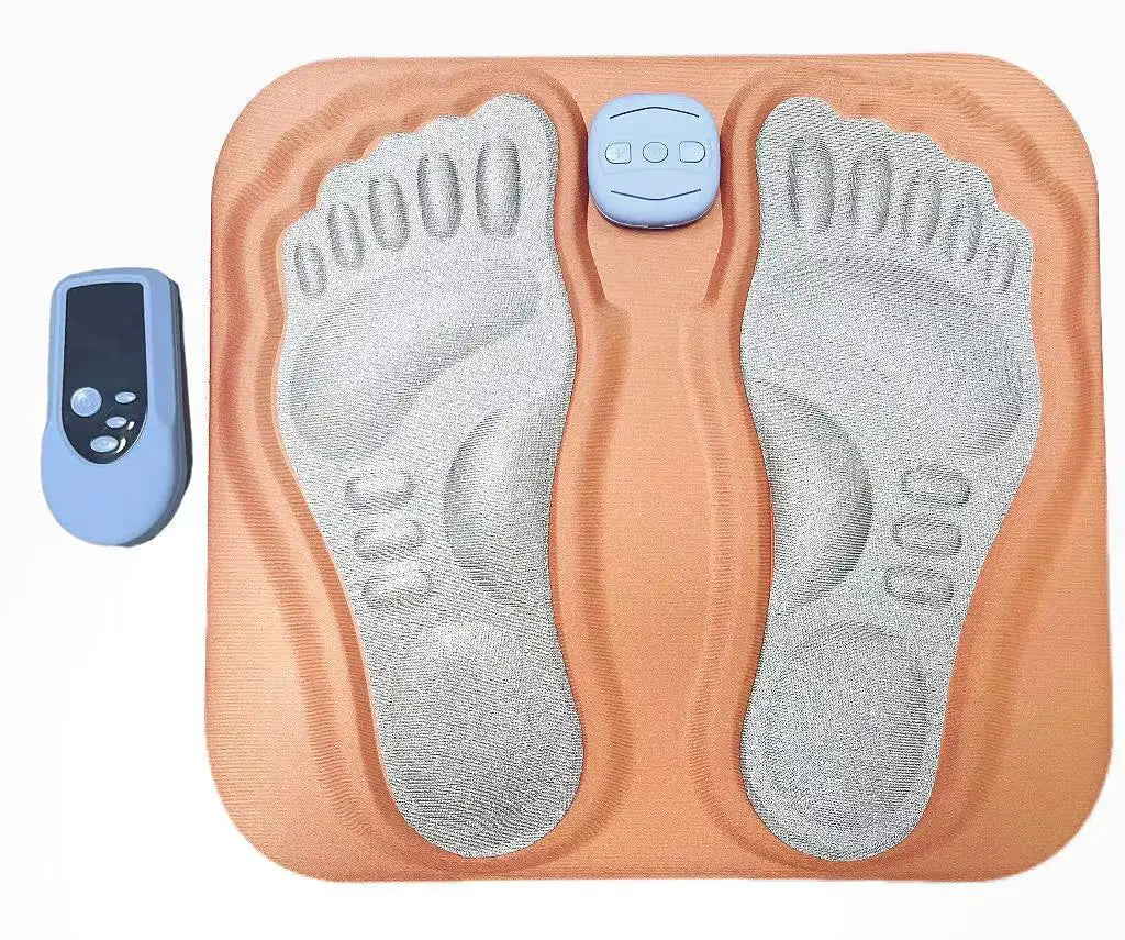 EMS Foot Massager LCD Display 8 Modes 19 Intensities Foot Massagers for Pain Relief Improve Circulation Relax Foot Feet Massager