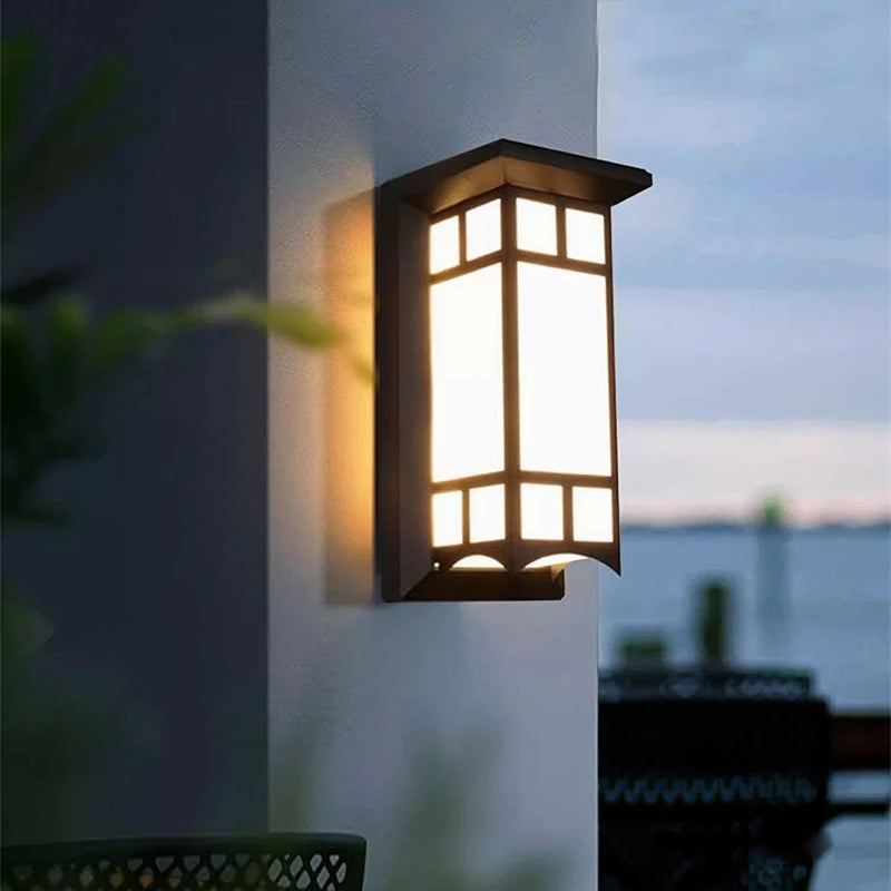 12W/18W LED Outdoor Wall Lamp Plastic/Aluminum Front Door Waterproof IP65 Sconce Garden Patio Terrace Home Wall Lighting Fixture