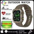 2026New Military GPS Smart Watch Men Bluetooth Call Sleep Health Monitoring LED Flashlight AI Voice Sports Waterproof Smartwatch