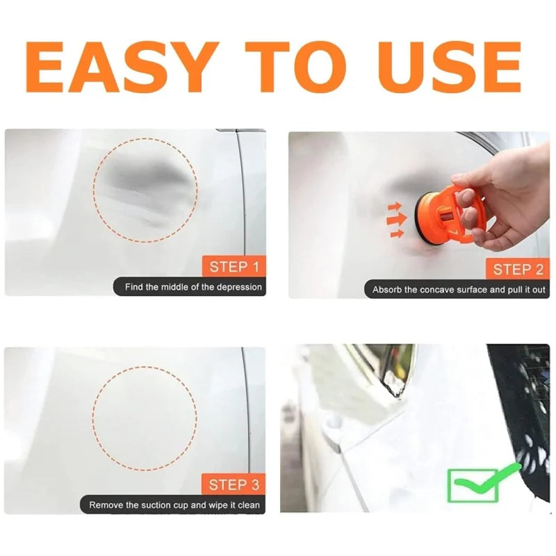 2pcs Car Puller Heavy Duty Suction Cup Panel Tool Sucker Repair Bodywork Dent Remover Auto Dent Repair Tools Fix Mend Pull Glass