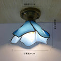 Tiffany Small Living Room Warm Bedroom Ceiling Lamp Modern Simple Living Room Lamps Creative Color Dining Room Lights