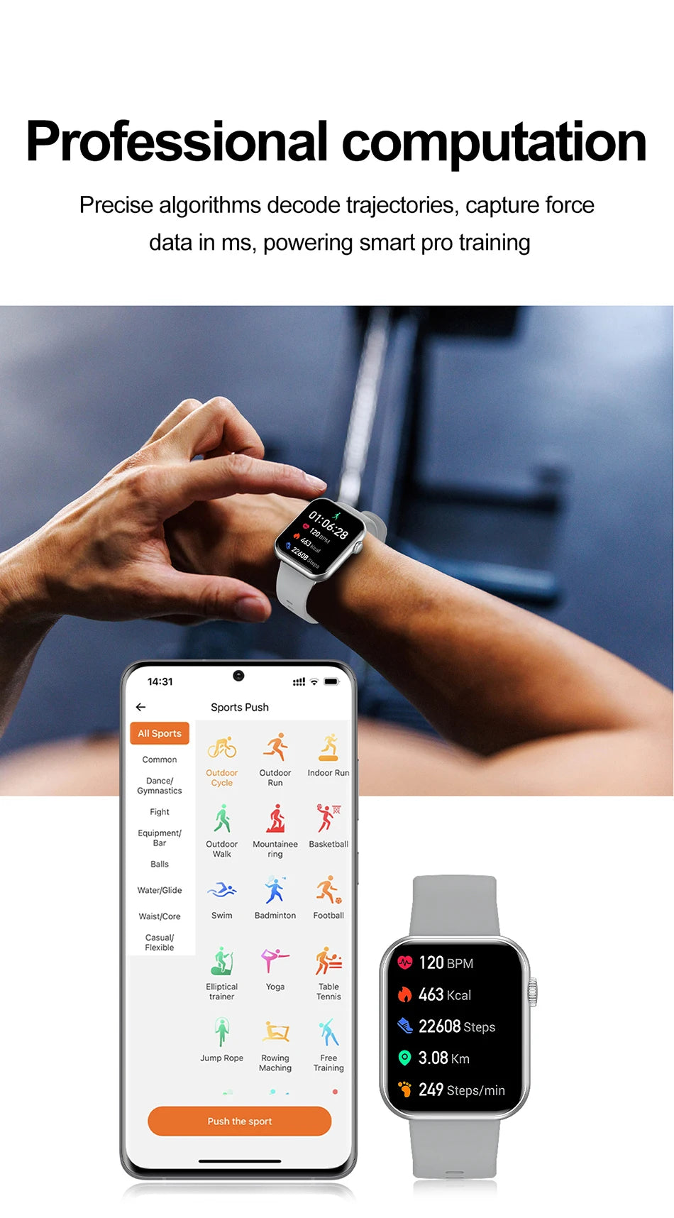 2026 New Popular Smartwatch Full Touch Screen Bluetooth Call Heart Rate IP68 Waterproof Watches Sports Bracelet SmartWatch Women