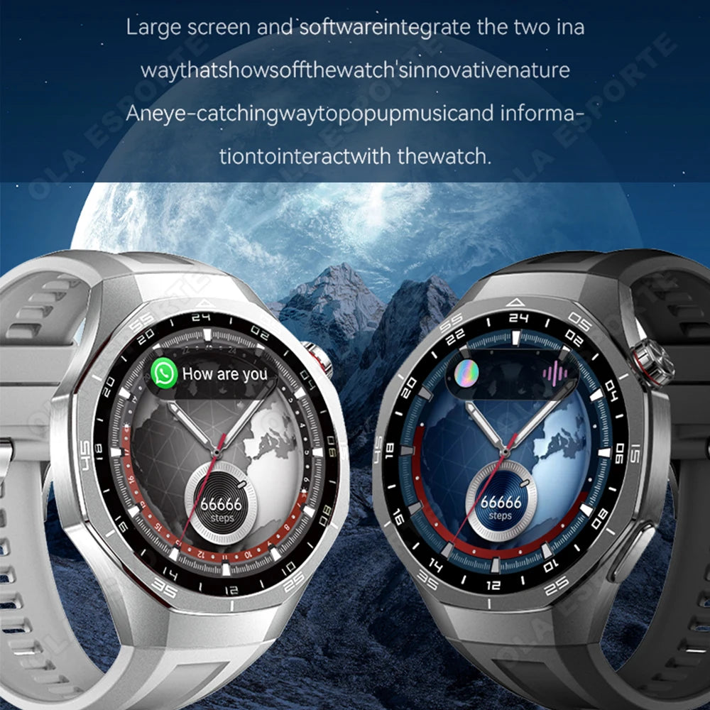 2026 New Watch5 PRO Smart Watch Men AMOLED HD Screen Sports Fitness Waterproof Watch Heart Rate Bluetooth Call Smartwatch HW12