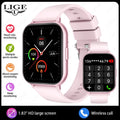 LIGE 2025 Smart Watch Men Full Touch IP67 Waterproof Alarm Clock Heart Rate Health Monitor Lady Gift Sports Fitness Smartwatches