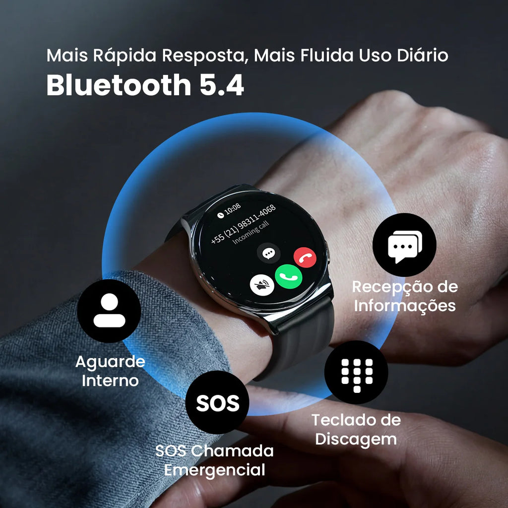 HAYLOU Solar Lite 2 Smartwatch 1.43'' AMOLED Display 24h Health Monitoring 150+ Sports Modes Voice Calling Smart Watch 1ATM