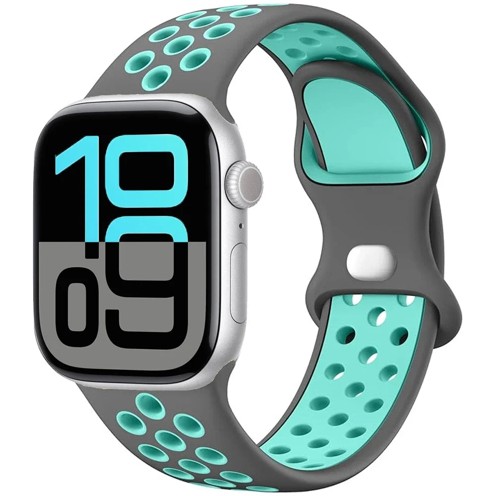 Silicone Strap For Apple Watch Ultra3 49mm 11 10 9 8 7 46mm 45mm 42mm 41mm Breathable Bracelet band iWatch 6 5 SE 44mm 41mm 40mm