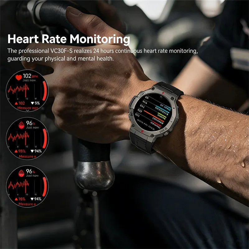 New GPS Smart Watch Men Compass Altimeter Barometric 5ATM Waterproof AMOLED HD Watch Bluetooth Call Heart Rate Sport Smartwatch