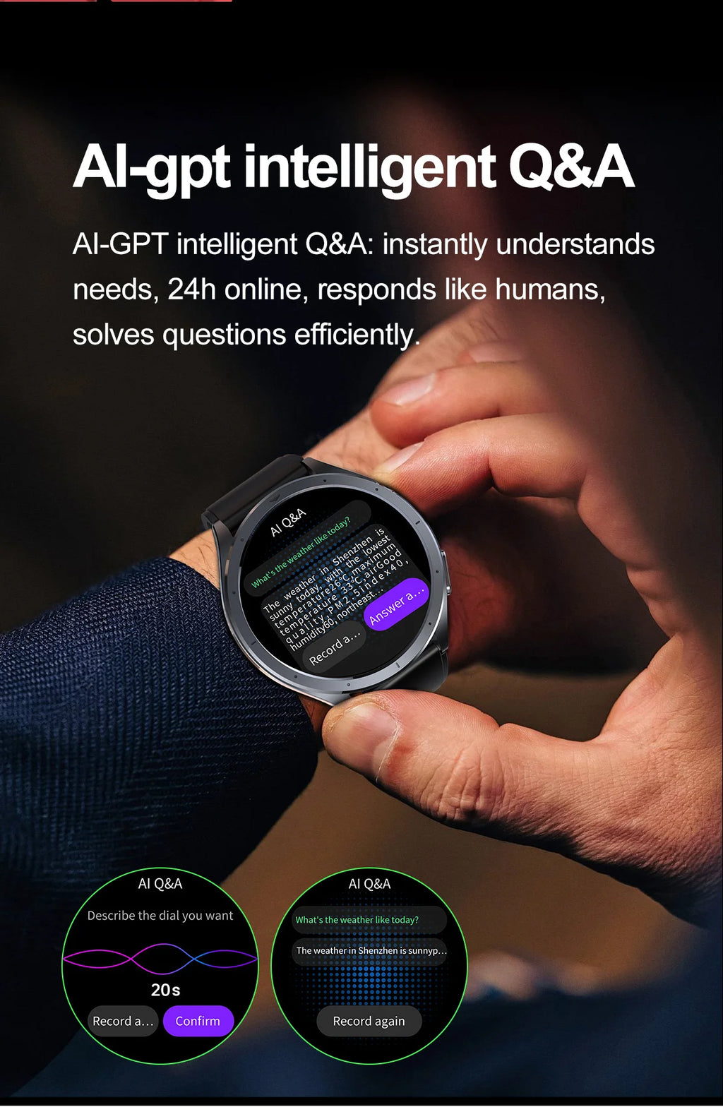 2026 New Body Fat Analysis Health Smart Watch ECG+PPG Uric Acid Blood Pressure Blood Oxygen Clock Call Smart Watch For Men Women
