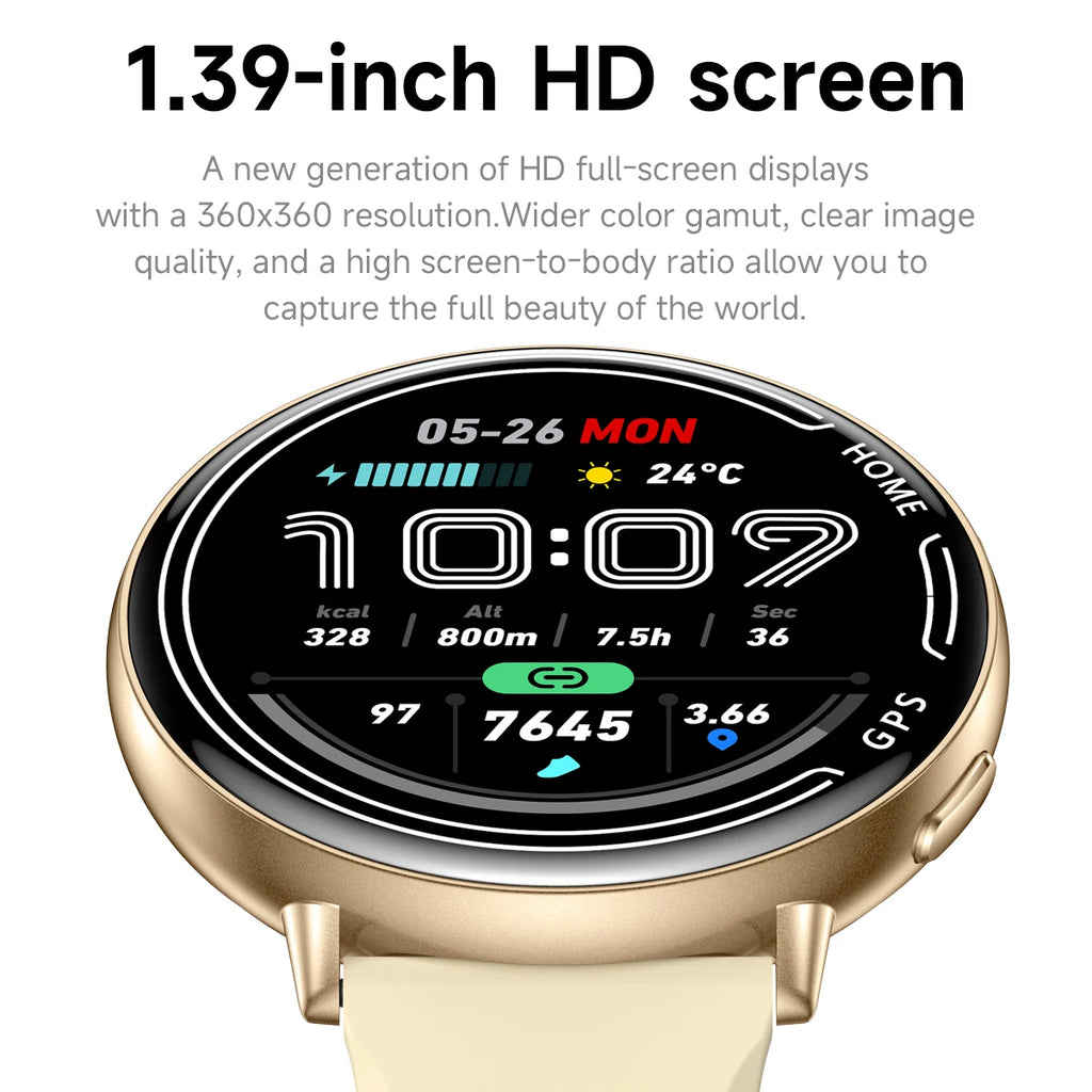2025 Exquisite GPS Smart Watch Wireless BT Call Answer IP68 Waterproof Outdoor Sports Record Heart Rate Monitor for Men Women