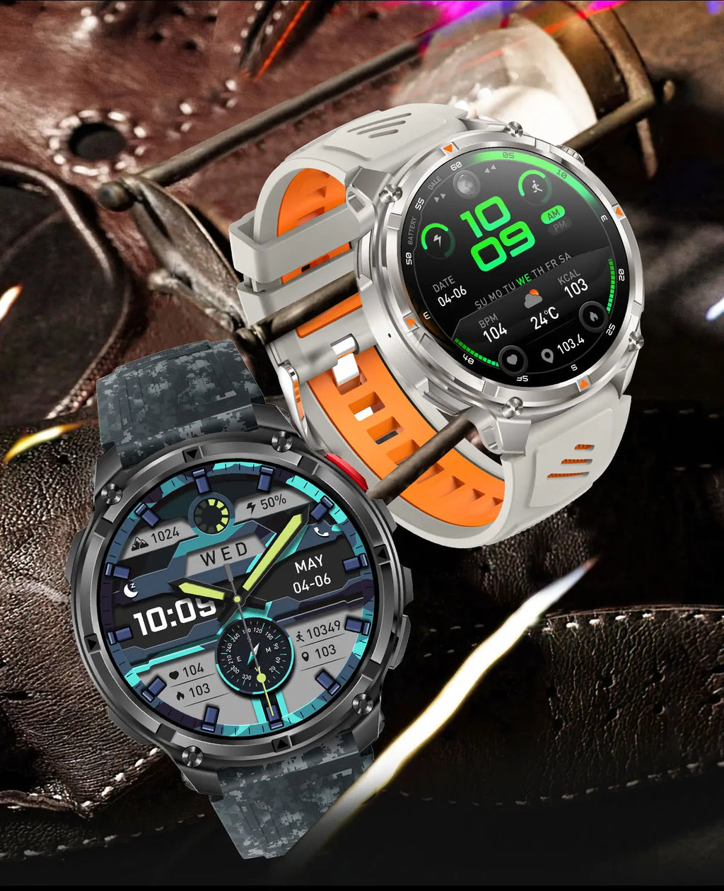 2026 New T-Rex 3 Pro Smart Watch 1100mAh Long Battery Dual-Band GPS 10ATM Waterproof Military Grade Sports Outdoor Smartwatches