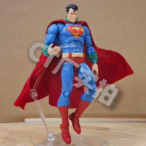 16cm Ct Factory Superman Mafex 117 Comic Hush Dc Justice League Articulated Action Figure Collectible Model For Fans Collection