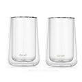 Whiskey Tasting Glass Set of 2, Double Walled Snifter, Clear Glass for Parties Bars and Home Gatherings, Dishwasher Safe