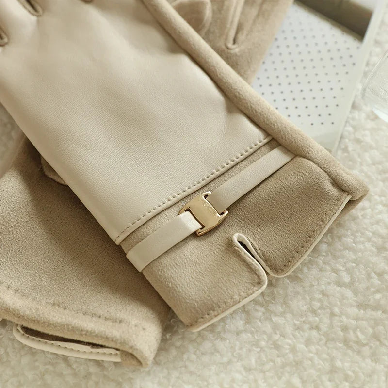 【Thick Warm】Women's Touchscreen Gloves Winter Windproof Riding Driving Gloves