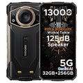 DOOGEE Fire 7 Ultra 5G Rugged Phone 125dB Speaker 13000mAh Battery Support POC 6.6'' Screen 8GB 256GB Android 15 Smartphone