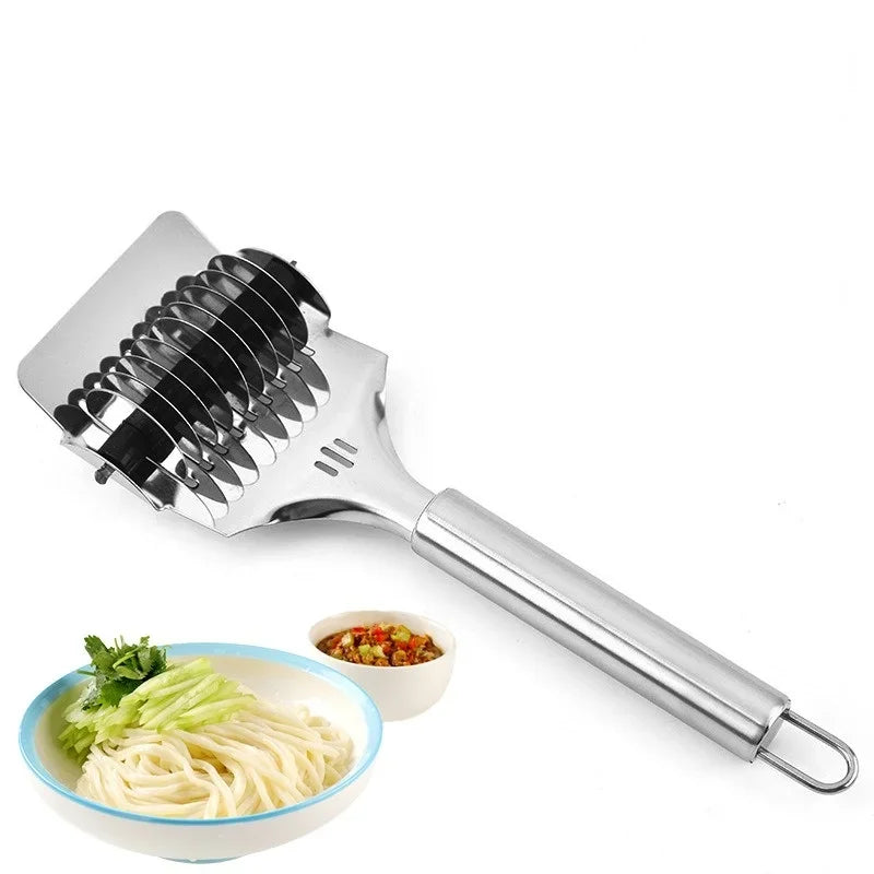 1Pcs Stainless Steel Manual Spaghett Cutter Pasta Machine Dough Noodles Maker Ginger Garlic Roll Crusher Kitchen Cooking Gadgets