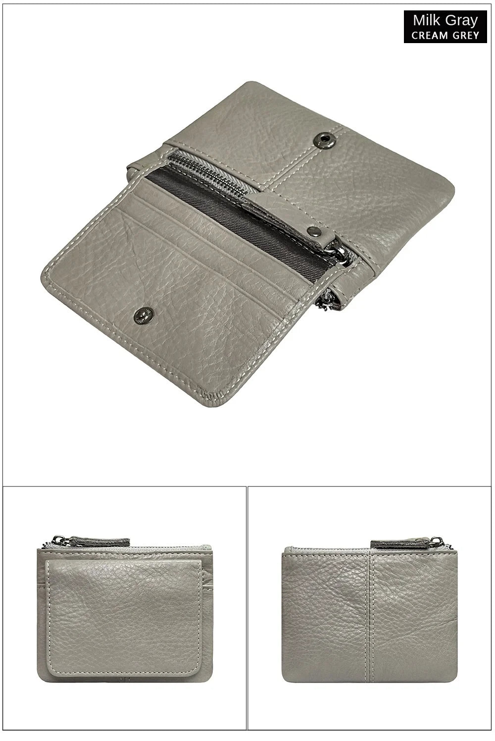 New Cow Leather Women's And Men's Card Bag Coin Purse Slim Credit Card Holder Wallet For Men and Women ID Card Pocket