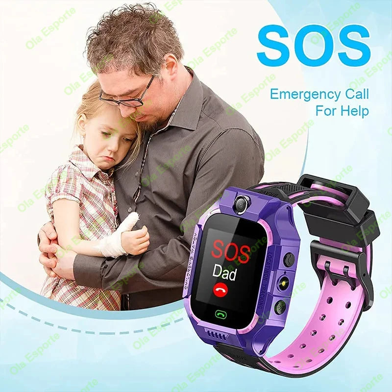 New Kids Smart Watch GPS SOS IP68 Waterproof Smartwatch Clock 4G Video Call Phone SIM Card Location Tracker Children Wristwatch