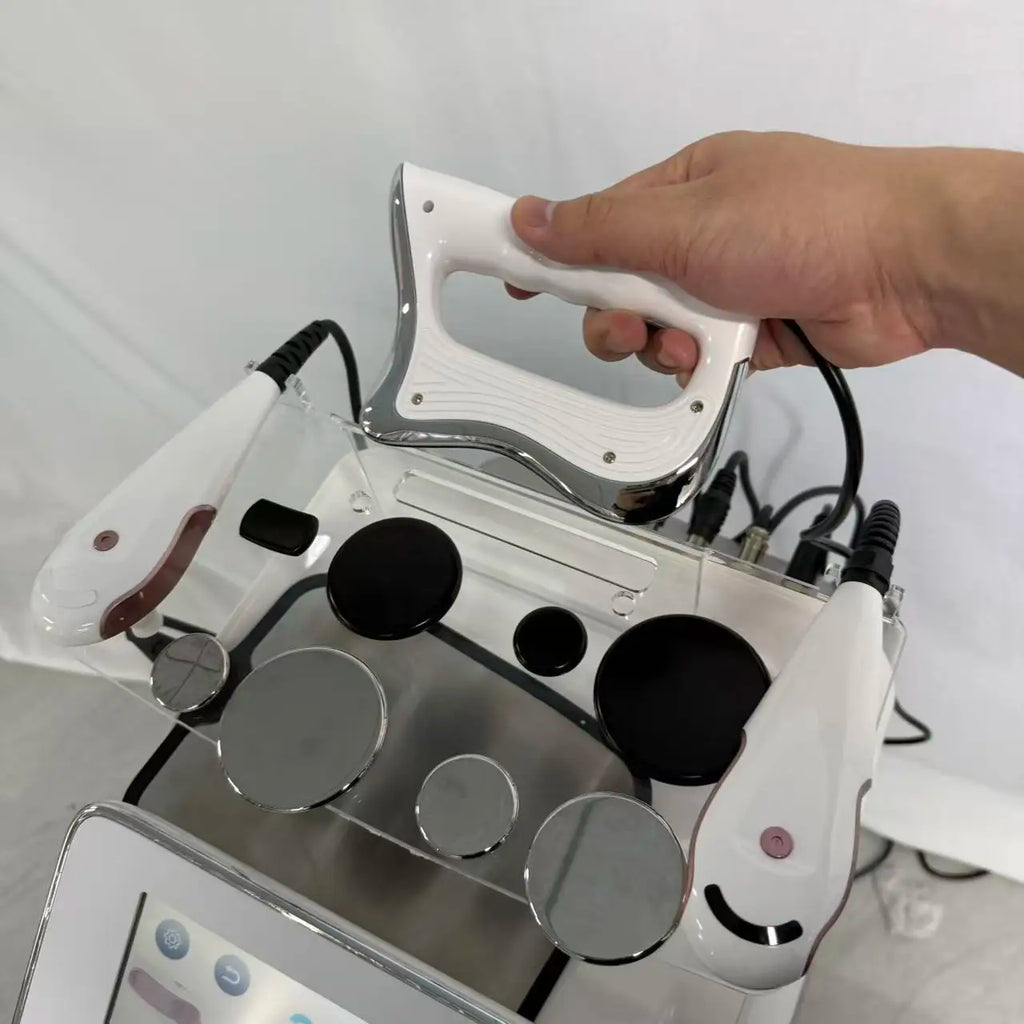 3 in 1 RET CET Diathermy Machine 448kHz Tecar Therapy Capacitive Resistive Body Slimming Pain Relief Equipment