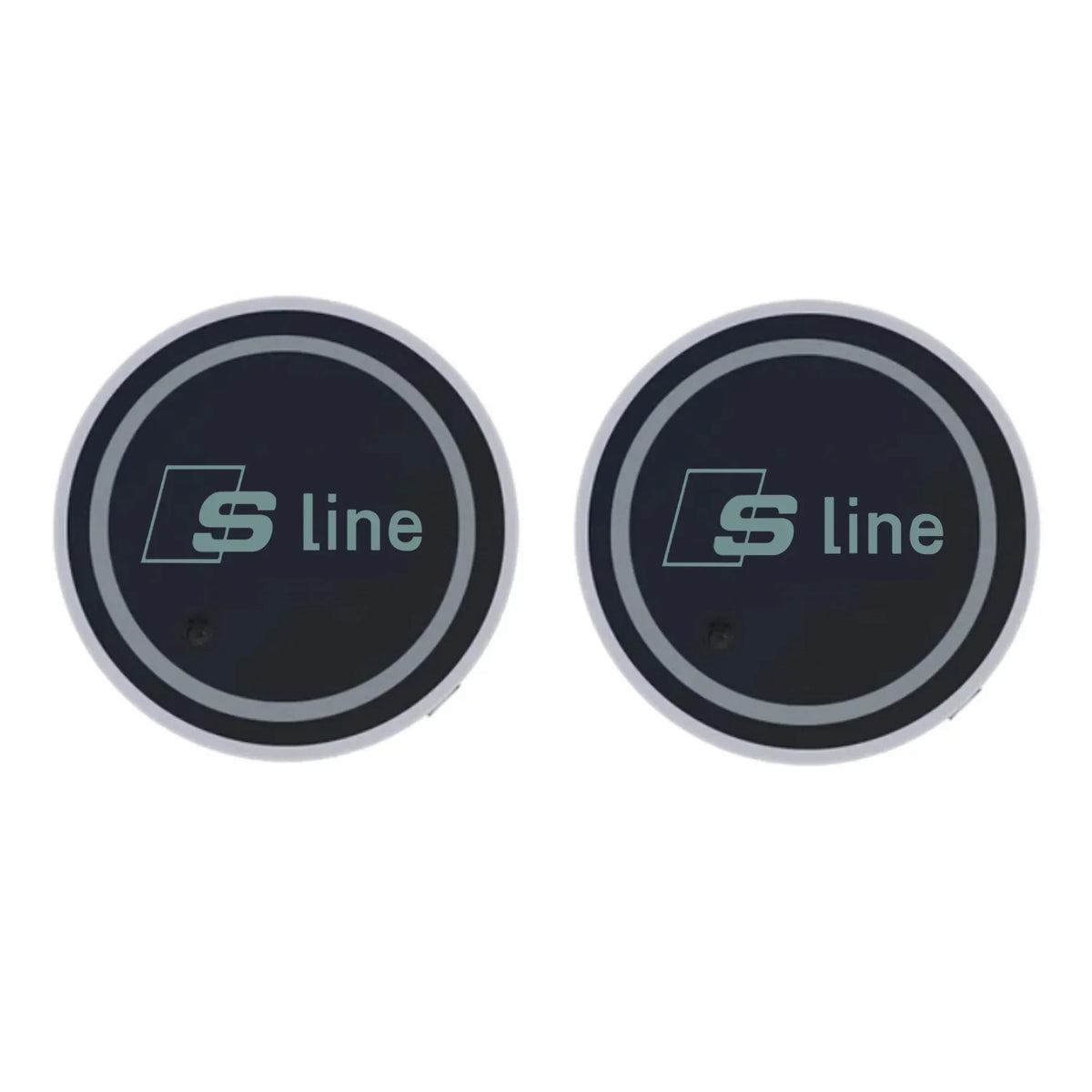 7 Color LED Car Cup Holder Light Luminous Coaster Water Cup Pad For Audi Sline A3 A4 A5 A6 A7 A8 Q3 Q5 Q7 S3 S4 S5 S6 S7 B6 B7