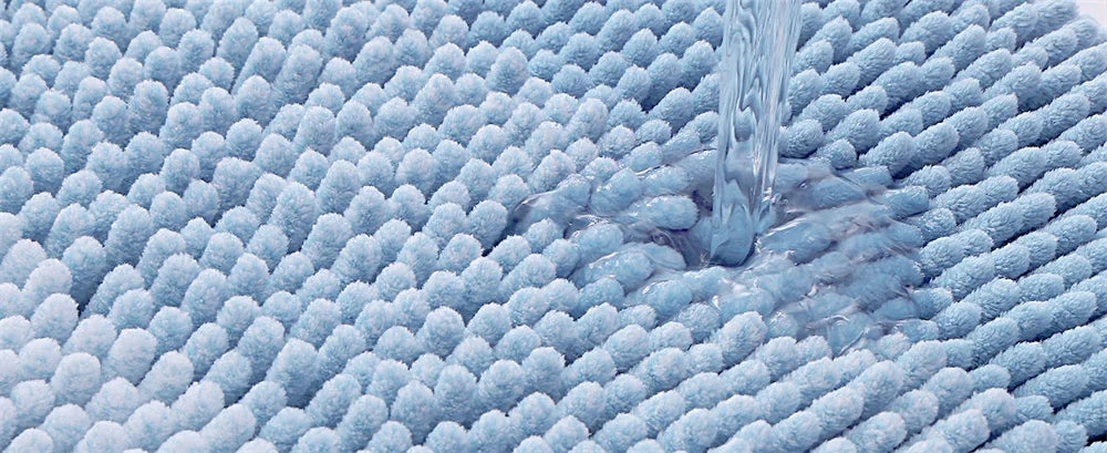 Olanly Super Absorbent Bathroom Rug Luxury Chenille Bath Mat Plush Non-slip Shower Mat Bathroom Carpet Welcome Deal Floor Mats