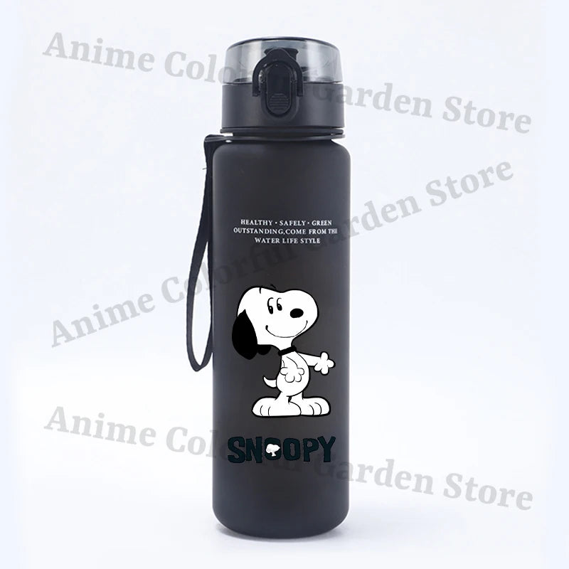 Cute Snoopys 650ml Large Capacity Water Cups Anime Cartoon Printed Fashion Cup Students Portable Sports Water Bottle Kids Gifts