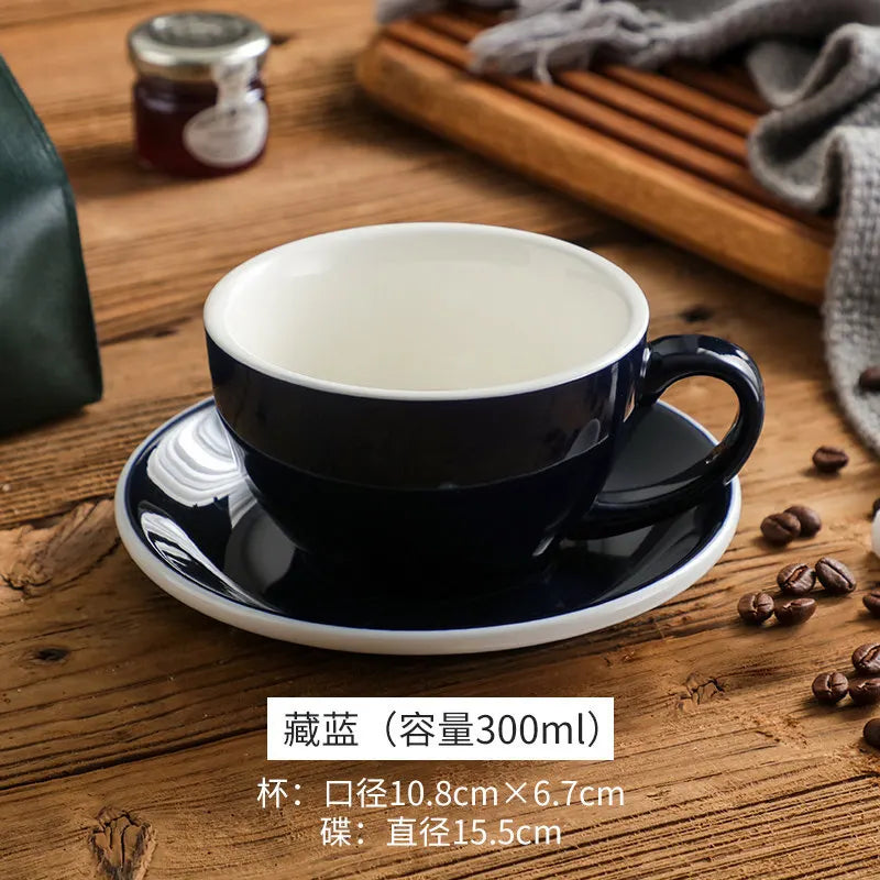300ml Ceramic Breakfast Milk Cup American Coffee mug Set Afternoon Tea Cups Ceramic Water Cup tea mug coffee cup