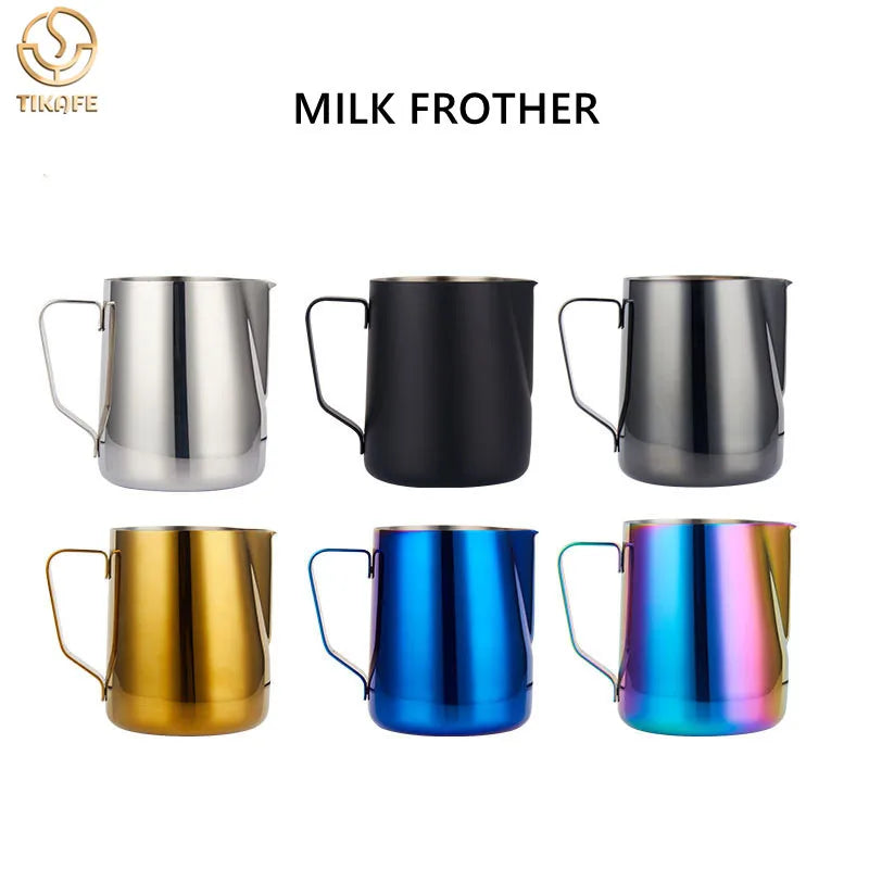 304 Stainless Steel Motta Milk Jug Frother Latte Art Cup Milk Frothing Pitcher Creamer Milk foam Maker Melkopschuimer 350/600ML