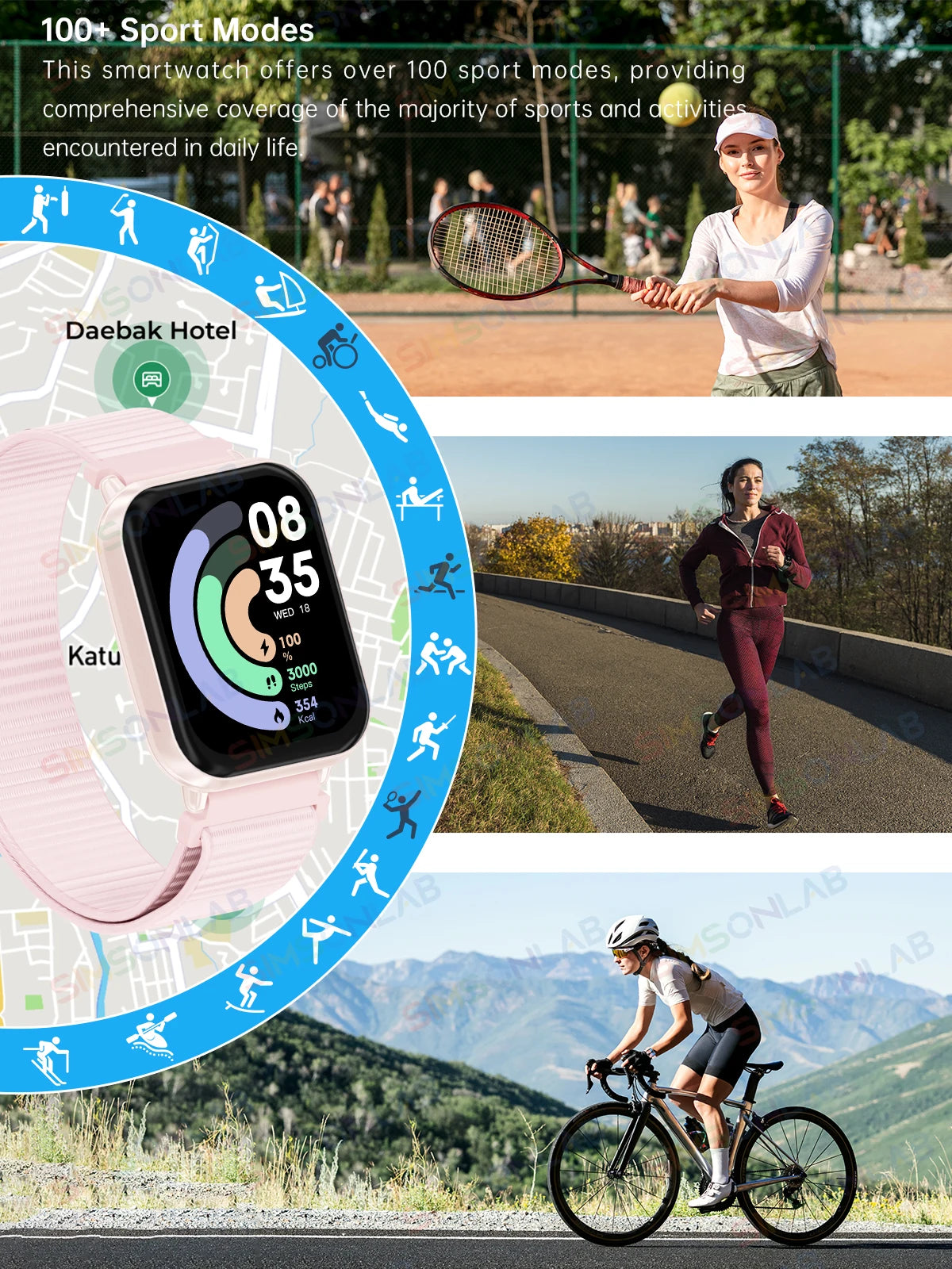 Global Edition Watch 5 Lite Men Women Display 100+ Sports Mode 1.83 Full Touch Bluetooth Call Waterproof Smart Watch Gifts