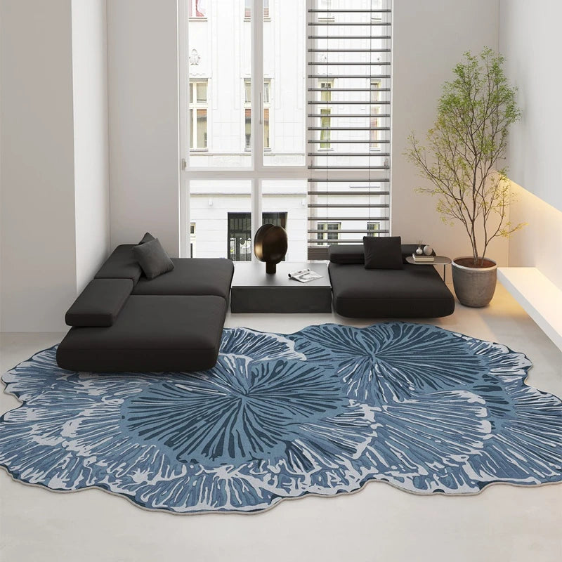 Irregular Shape Bedroom Decor Carpet Large Area  Carpets for Living Room Thickend Plush Lounge Rug Fluffy Soft Bedside Floor Mat