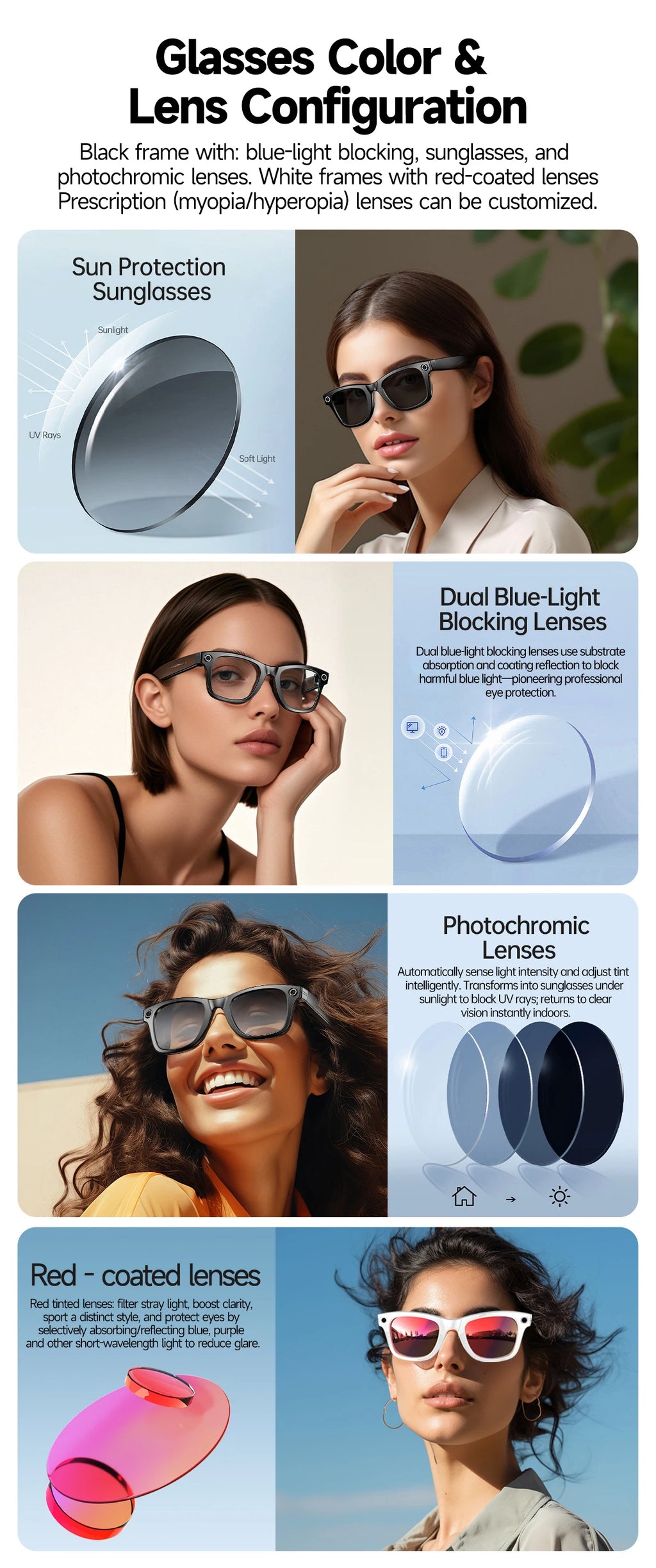 2026 New Upgrade smart glasees With Camera Video Recording AI Photo Recognition Bluetooth Call Translation Voice Sunglasses Man