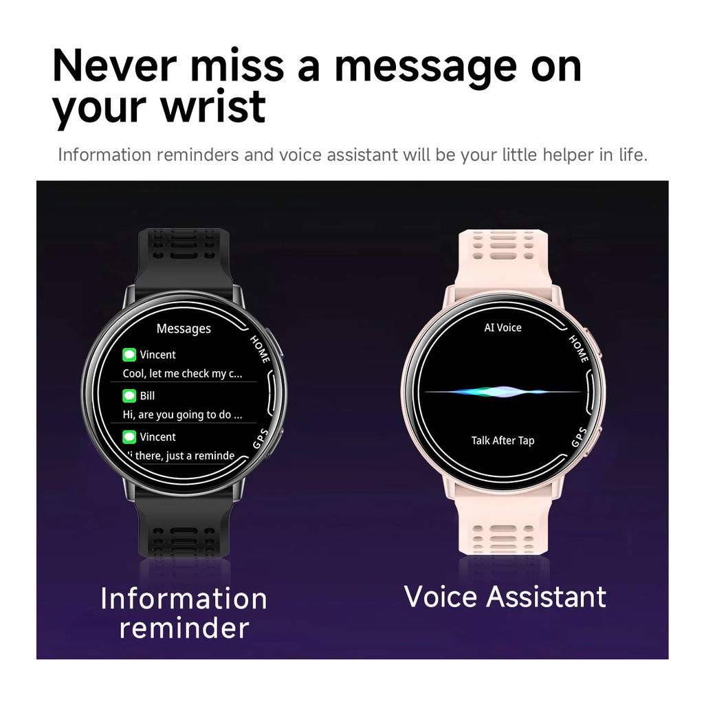 2025 Exquisite GPS Smart Watch Wireless BT Call Answer IP68 Waterproof Outdoor Sports Record Heart Rate Monitor for Men Women