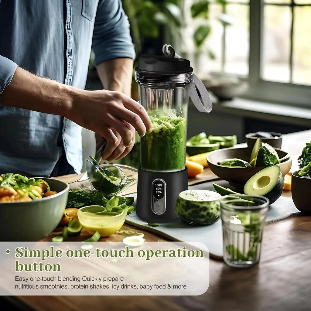 New 300W Powerful Juicer USB 4000mAh Battery Multi-use Juice Cup Grinder Outdoor Portable Fresh Fruit Blender Smoothie Juice Cup