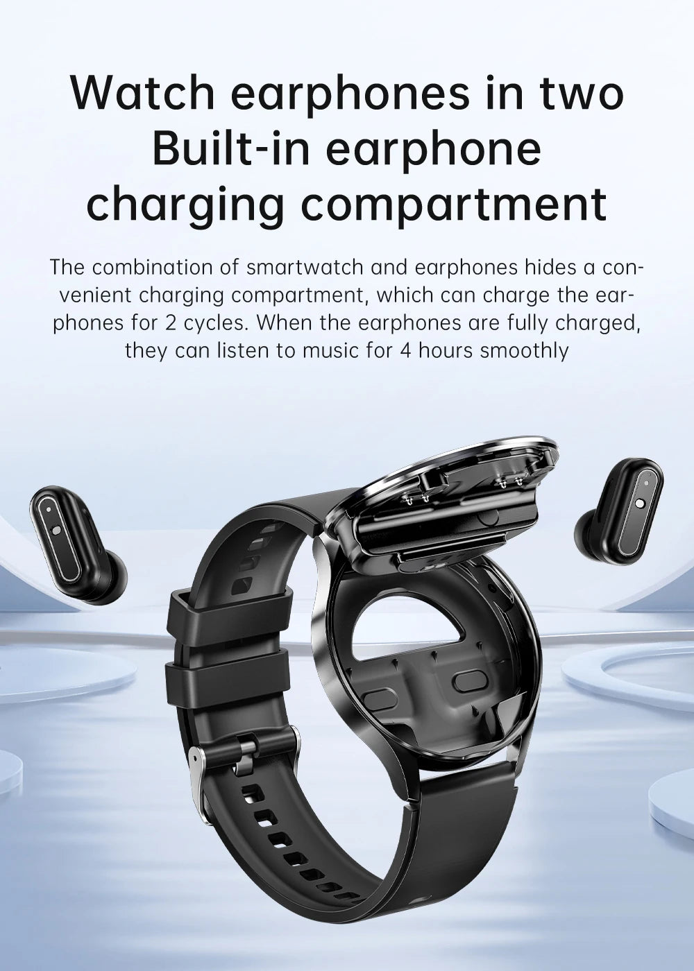 X10 2 in 1 Smart Watch With Earbuds Smartwatch TWS Bluetooth Earphone Heart Rate Blood Pressure Monitor Sport Watch Fitness Watc