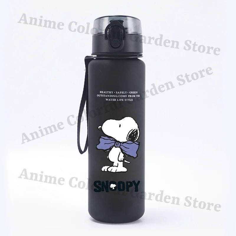 Cute Snoopys 650ml Large Capacity Water Cups Anime Cartoon Printed Fashion Cup Students Portable Sports Water Bottle Kids Gifts
