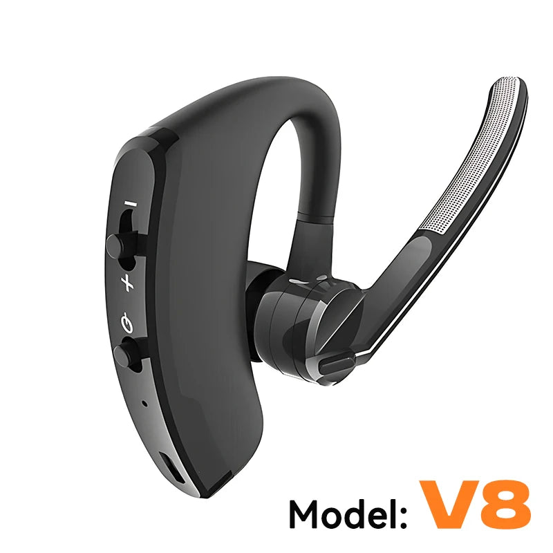 V9 Business Wireless Headphone With HD Mic Calling Noice Cancelling Driver Car Sport Bluetooth Headset 270° Rotation Earphone V8
