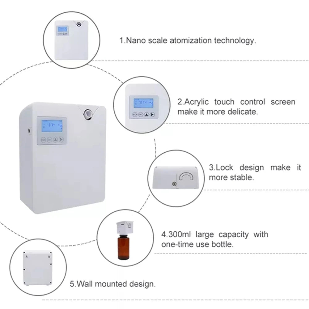 Scent Air Machine For Home Waterless Essential Oil Diffuser With Smart Cold Air Technology Bluetooth WiFi Aromatherapy Diffuser