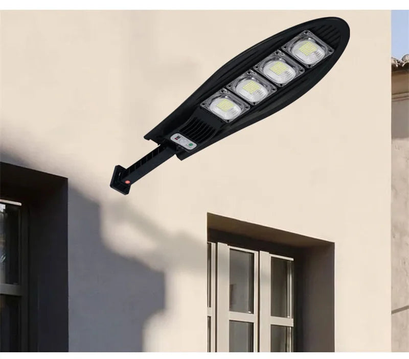 Solar Street Light Super Bright Outdoor Waterproof 168LED Lamp Motion Sensor 3 Modes Lighting Remote Control For Garden Gard
