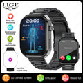 LIGE 2026 New AI Healthy Diagnose Smart Watch Blood Lipid Uric Acid Bluetooth Call Blood Pressure Health Smartwatch Men Women