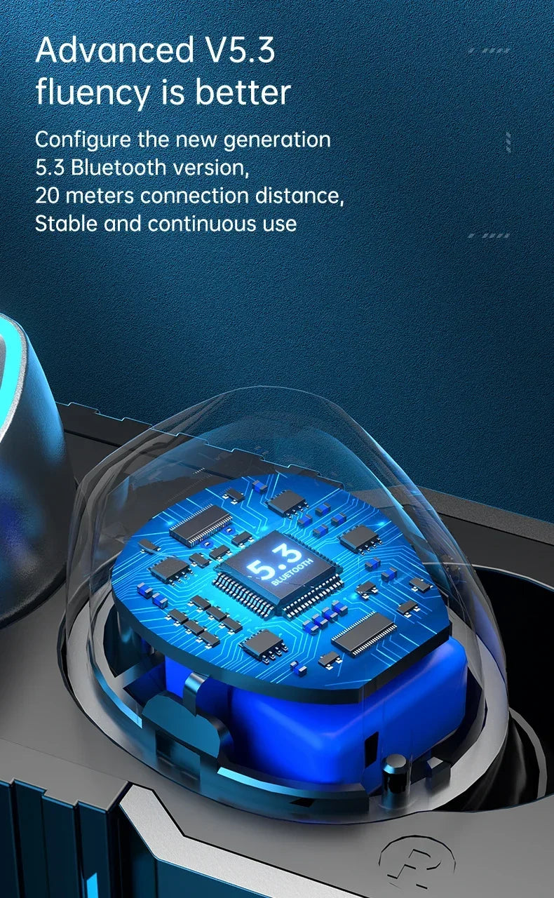 TWS Wireless Headphones Earphones Bluetooth Touch Control Noise Reduction Stereo Waterproof Earbuds Headsets With Microphone
