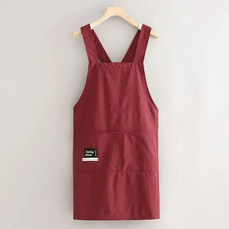 Multi-Purpose Unisex Breathable Waterproof Kitchen Apron Adjustable Strap Oil Resistant Bib for Cooking Cleaning Restaurant Work