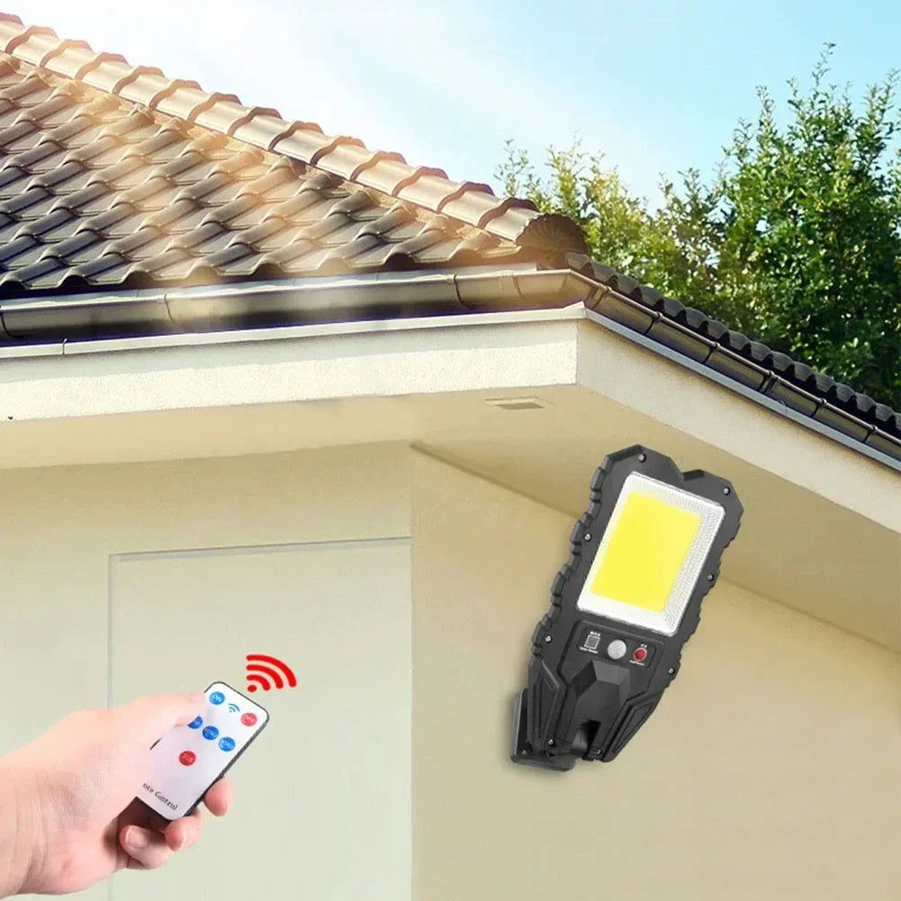 induction Solar Light Outdoor With 3 Mode Waterproof Motion Sensor Security Lighting LED Wall Street Lamp for Garden 108COB