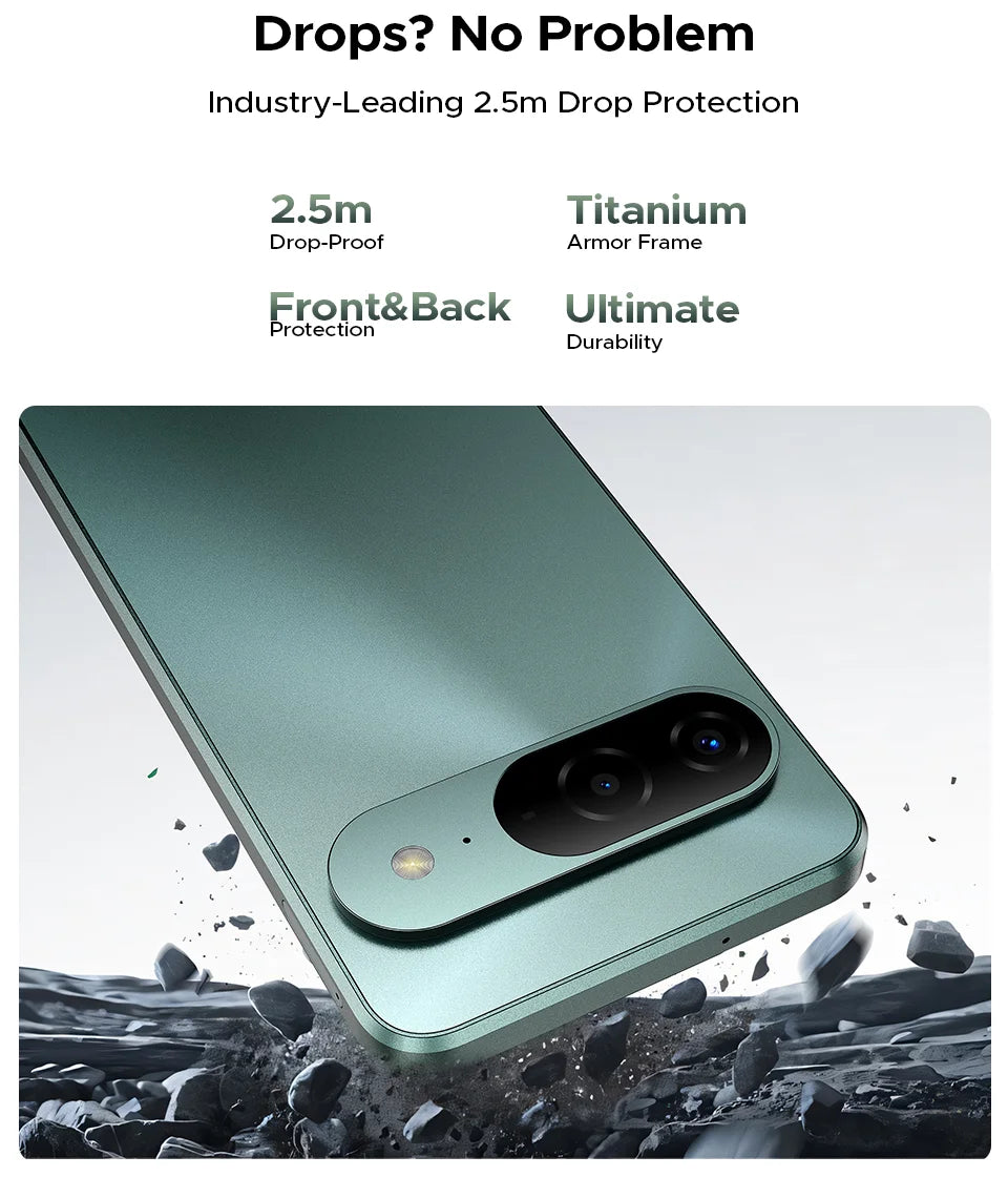 Global Version DOOGEE B10 Smartphone Android 16 7600mAh Battery 6GB 256GB 6.6'' Display 64MP AI Camera IP68 / IP69K Mobile Phone