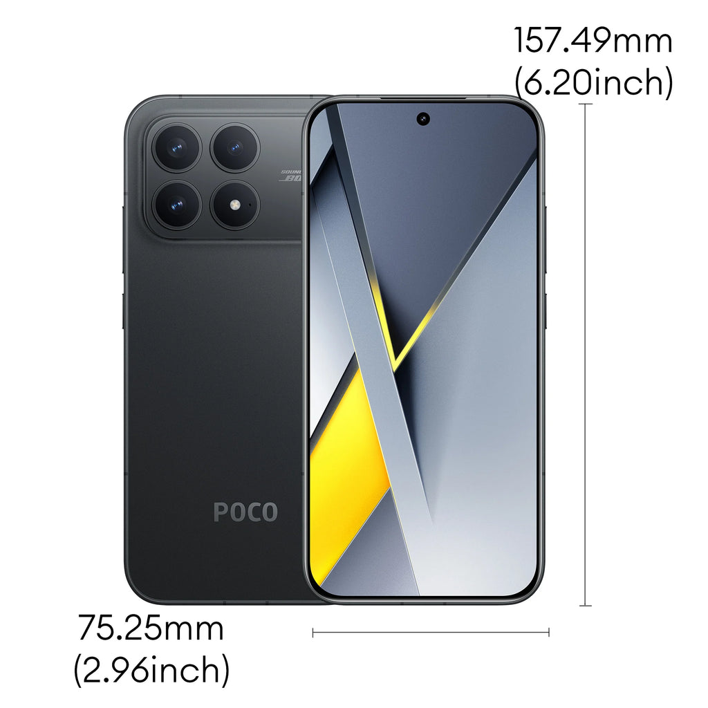 POCO F8 Pro 5G 12+256GB Dual eSIM 3nm Flagship Snapdragon® 8 Elite 6.59" 120Hz Eye-care AMOLED Display 50MP 6210mAh 100W NFC