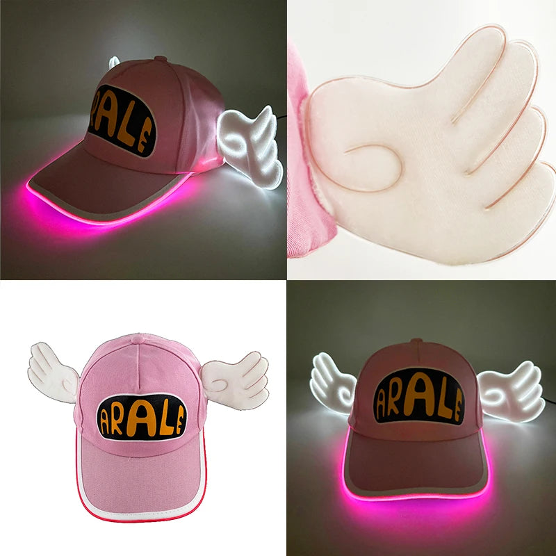 LED Light up Baseball Hat Flashing Glow Rave Party Cap luminous hat for Women Men Hip-hop Club Purim festival parade Supplies