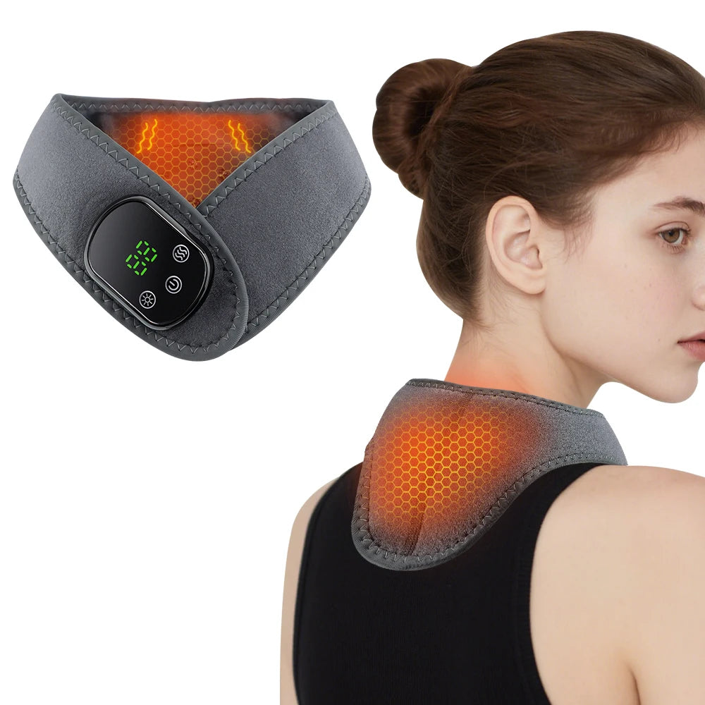 Electric Wrist Brace with Adjustable Hot Compress Vibration Massage Ankle Guard Band Carpal Tunnel Hand Foot Protection Tool