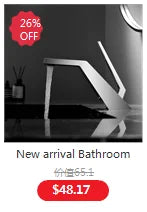 BAKALA Basin Faucet Modern Bathroom Mixer Tap Black/Gold Wash basin Faucet Single Handle Hot and Cold Waterfall Faucet