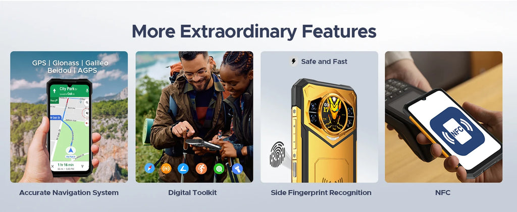 DOOGEE S200 X 5G Rugged Phone 6.72" 120Hz Dimensity 7050 12GB+512GB AI Triple Camera 10100mAh Battery NFC 5g Smartphone