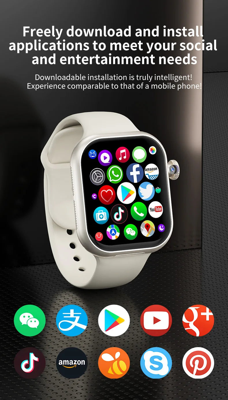 GoldenSpike VP29 Smartwatch 2.29inch Amoled Smart Watch With Rotary Camera GPS WIFI 256GB Storage ROM Global Cellular Version