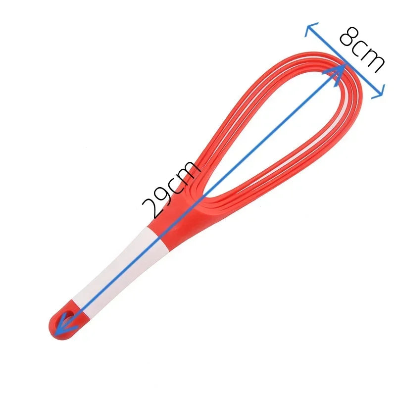 1pcs Multifunctional Rotary Manual Egg Beater Mixer Mini Plastic Kitchen Egg Whisk Bake Tool Egg Agitator Silicone Eco-Friendly